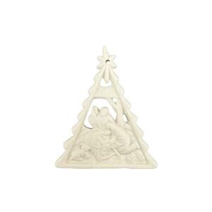 Christmas Nativity Sandstone Tree Ornament